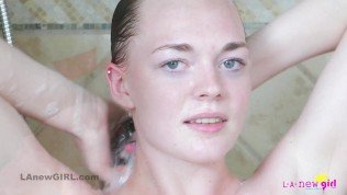 Hot teenie with perfect body takes sexy Shower in HD.mp4