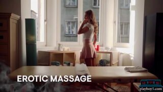 Petite Hungarian blonde Tiffany Tatum sucks and fucks her masseuse