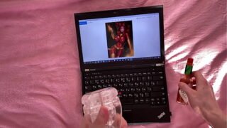 Tiny Booty Hottie Caught Me Hot Jerking Off