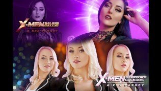 X-MEN XXX Cosplay Battle: SELENE GALLIO VS STEPFORD CUCKOOS. Who Wins?